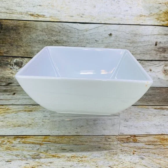 Threshold Target WHITE SOFT SQUARE All White Undecorated 6" All Porpuse Bowl - Picture 3 of 16